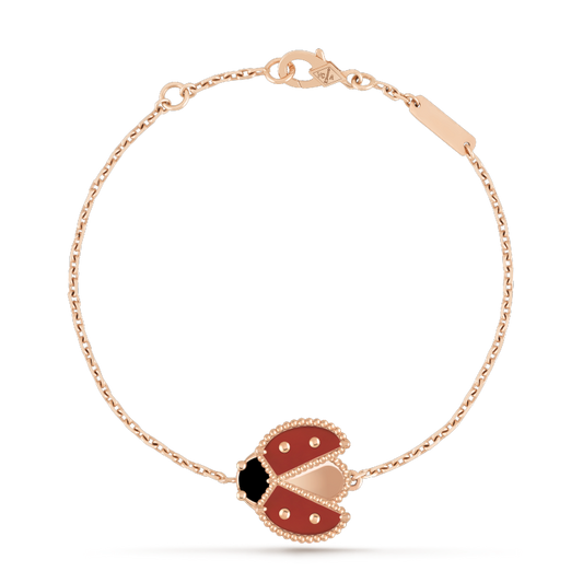 [Am jewelry]LUCKY SPRING 1 MOTIF PINK GOLD BRACELET