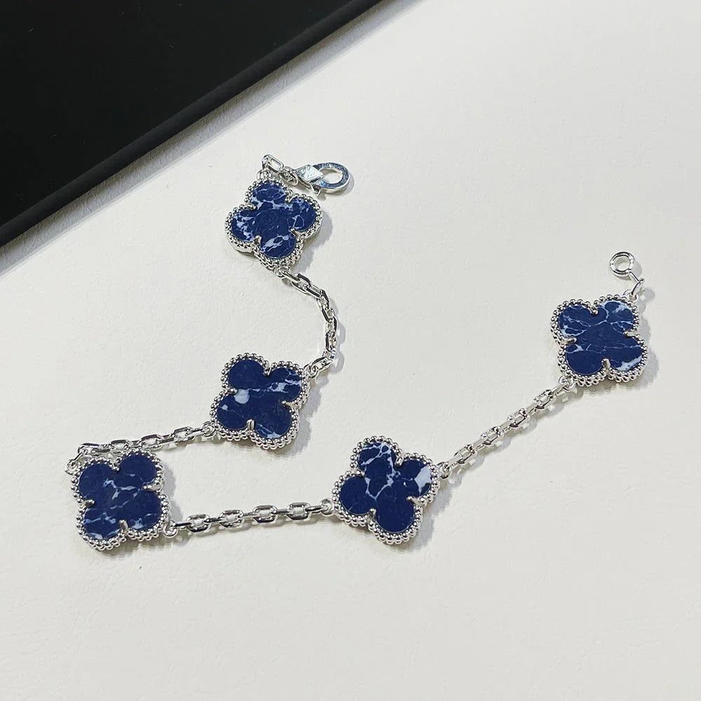 [Am jewelry]CLOVER 5 MOTIF PIETERSITE BRACELET COLLECTION