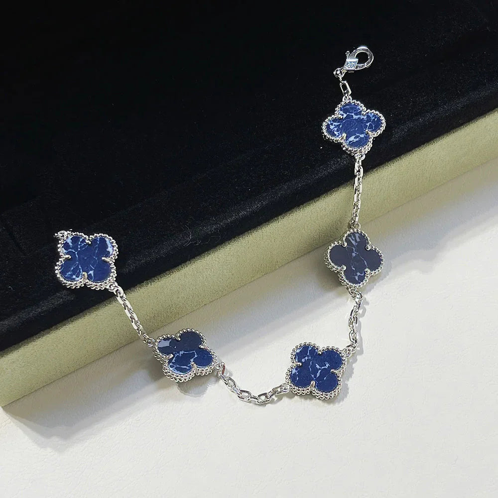 [Am jewelry]CLOVER 5 MOTIF PIETERSITE BRACELET COLLECTION