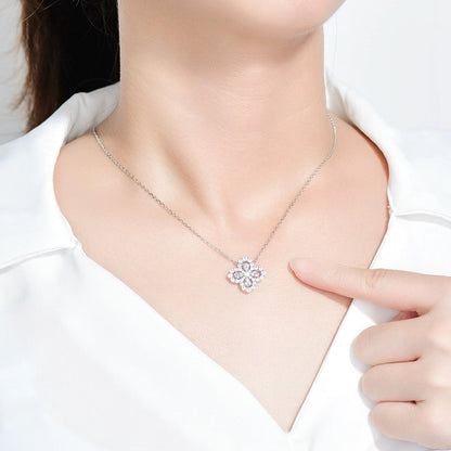[Am jewelry]LOOP NECKLACE FULL MOTIF DIAMOND 16MM MULTIPLE COLORS