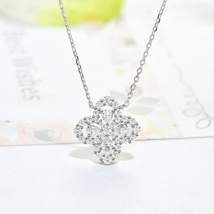 [Am jewelry]LOOP NECKLACE FULL MOTIF DIAMOND 16MM MULTIPLE COLORS