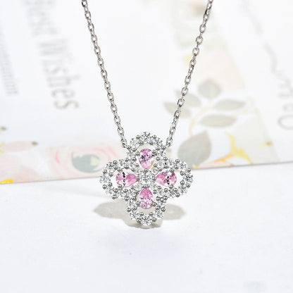 [Am jewelry]LOOP NECKLACE FULL MOTIF DIAMOND 16MM MULTIPLE COLORS
