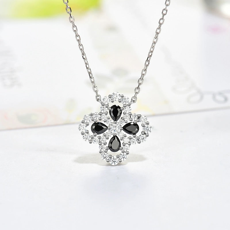 [Am jewelry]LOOP NECKLACE FULL MOTIF DIAMOND 16MM MULTIPLE COLORS