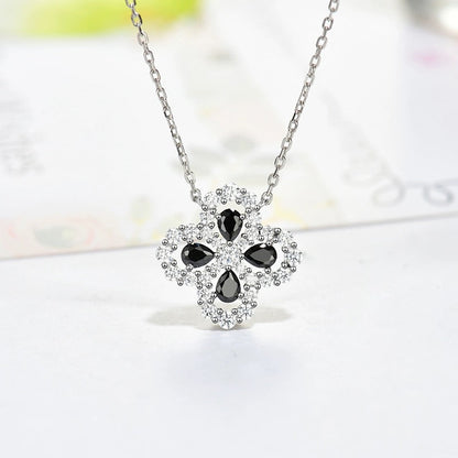 [Am jewelry]LOOP NECKLACE FULL MOTIF DIAMOND 16MM MULTIPLE COLORS