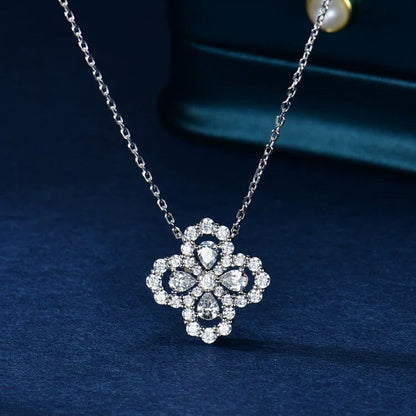 [Am jewelry]LOOP NECKLACE FULL MOTIF DIAMOND 16MM MULTIPLE COLORS