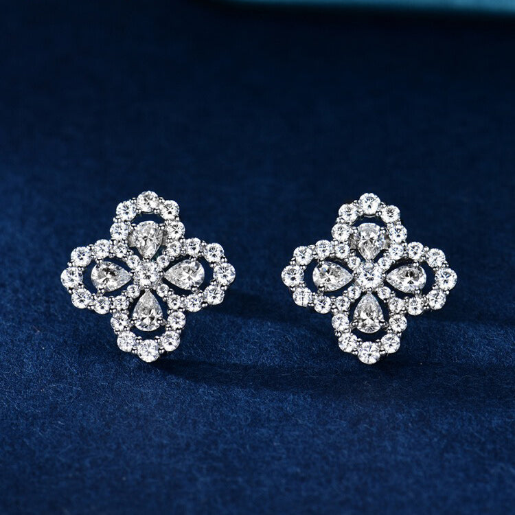 [Am jewelry]LOOP EARRINGS FULL MOTIF DIAMOND 16MM