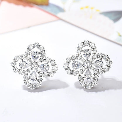 [Am jewelry]LOOP EARRINGS FULL MOTIF DIAMOND 16MM