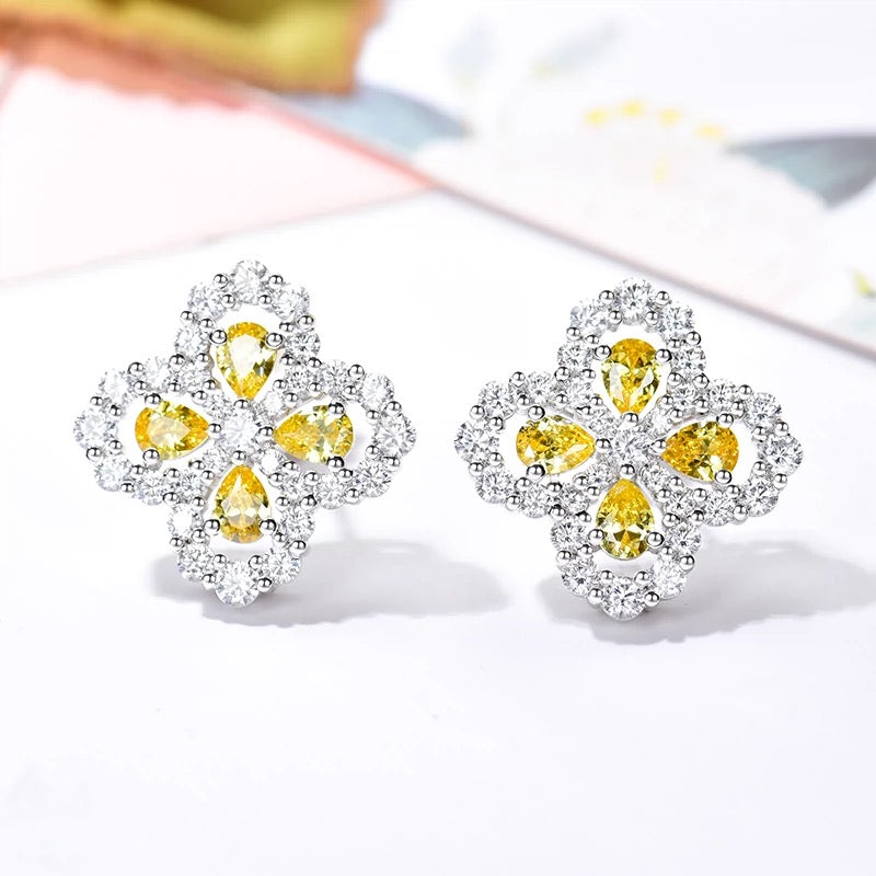[Am jewelry]LOOP EARRINGS FULL MOTIF DIAMOND 16MM
