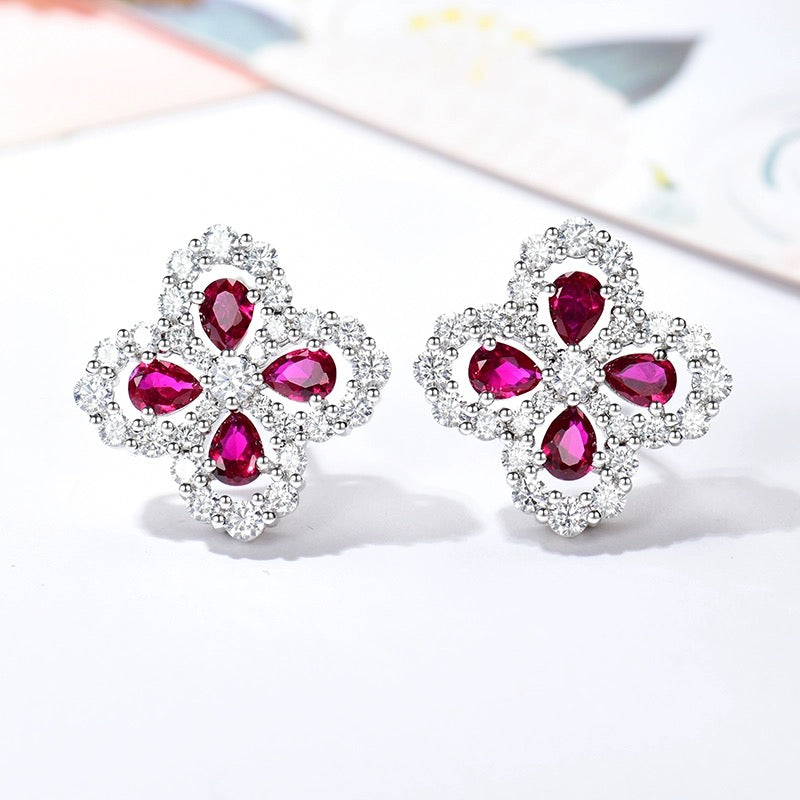 [Am jewelry]LOOP EARRINGS FULL MOTIF DIAMOND 16MM