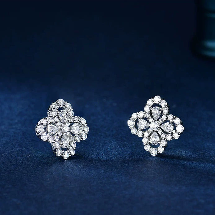 [Am jewelry]LOOP EARRINGS FULL MOTIF DIAMOND 16MM