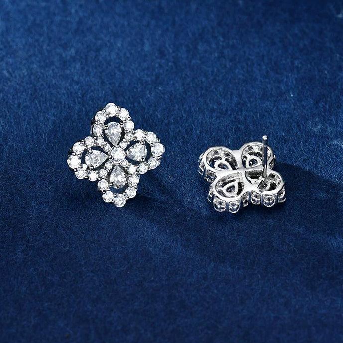 [Am jewelry]LOOP EARRINGS FULL MOTIF DIAMOND 16MM