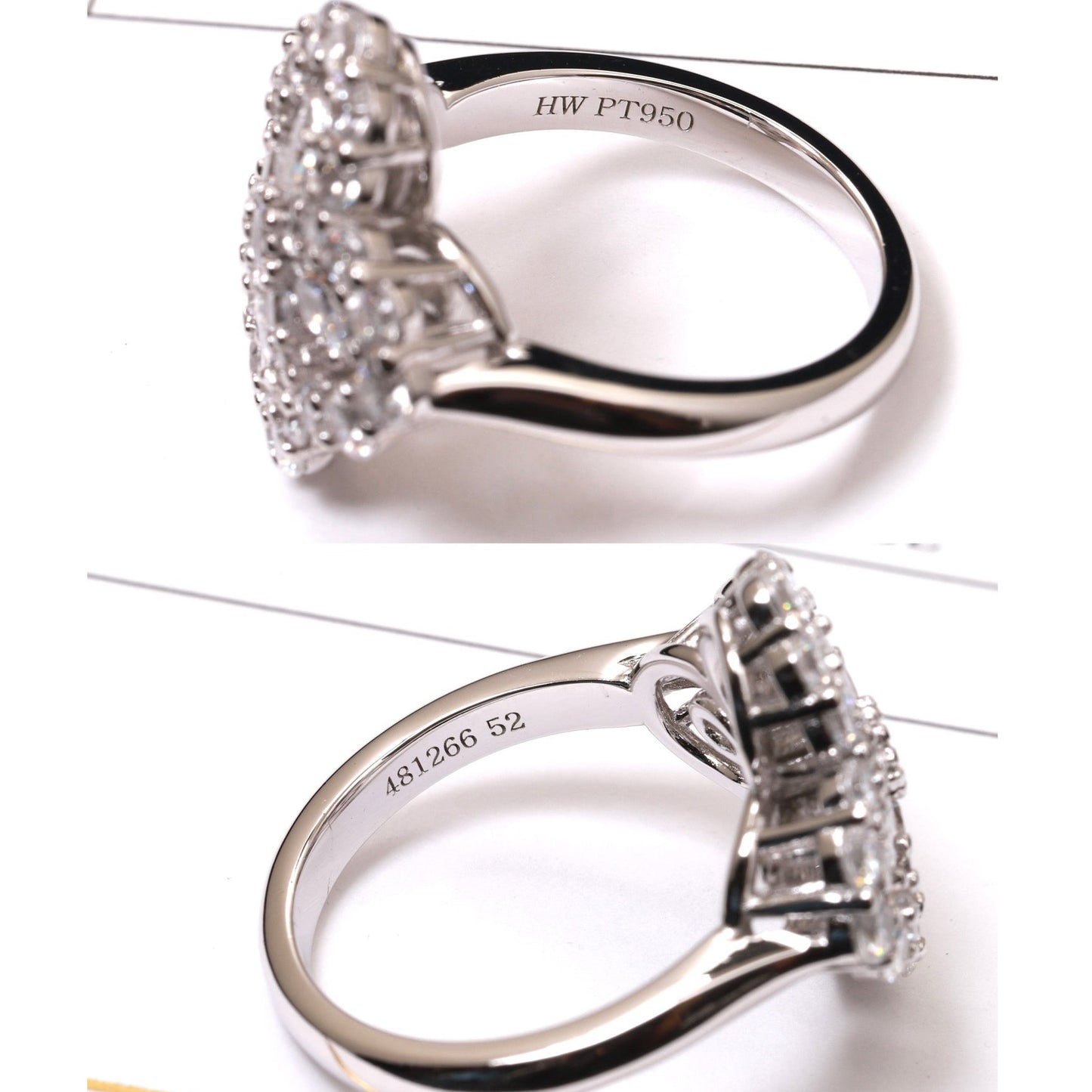 [Am jewelry]LOOP RING FULL MOTIF DIAMOND 16MM SILVE