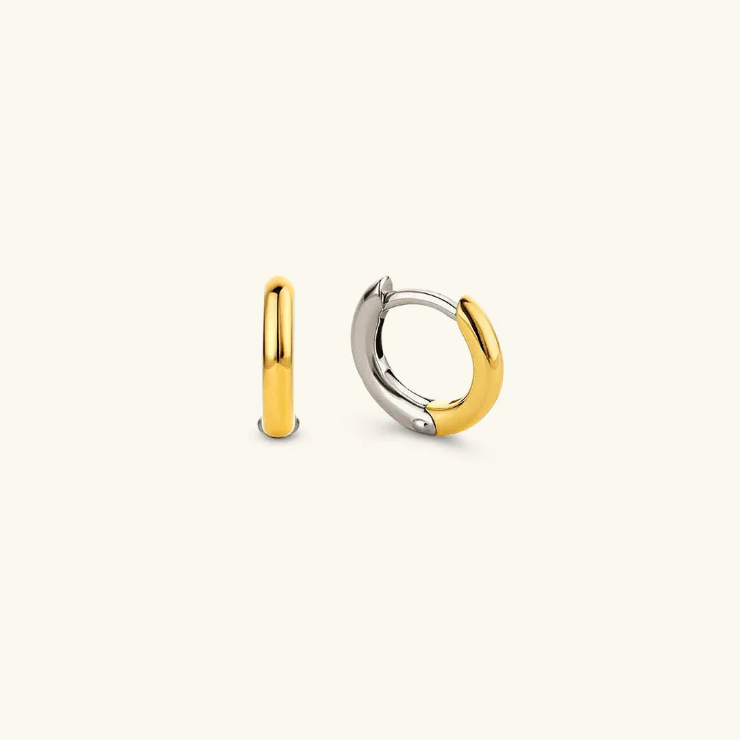 [AM Jewels]Ingrid Two Tone Hoop Earring