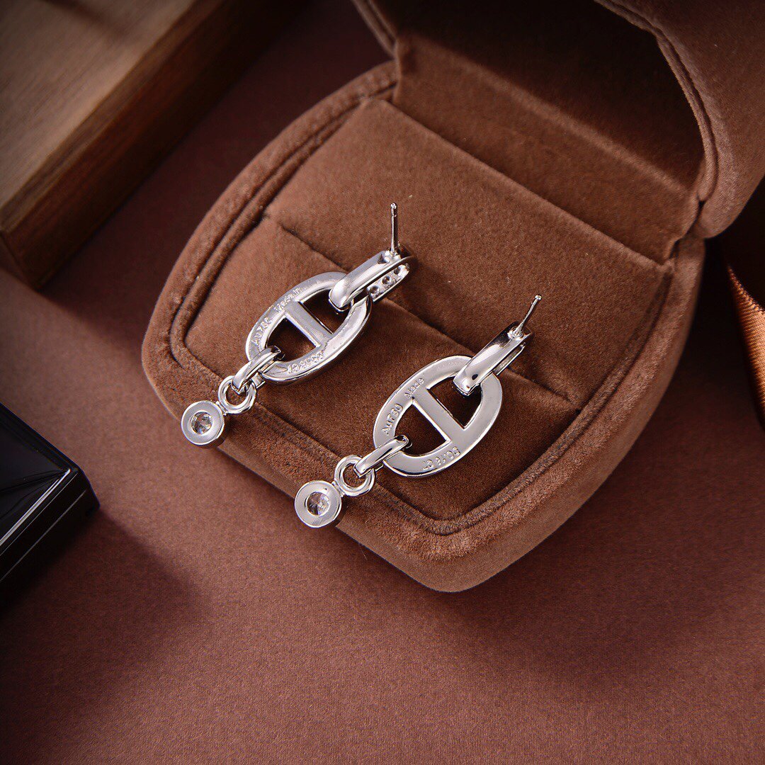 [Am jewelry]HM CHAINE DIAMOND EARRINGS