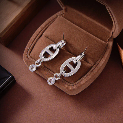 [Am jewelry]HM CHAINE DIAMOND EARRINGS