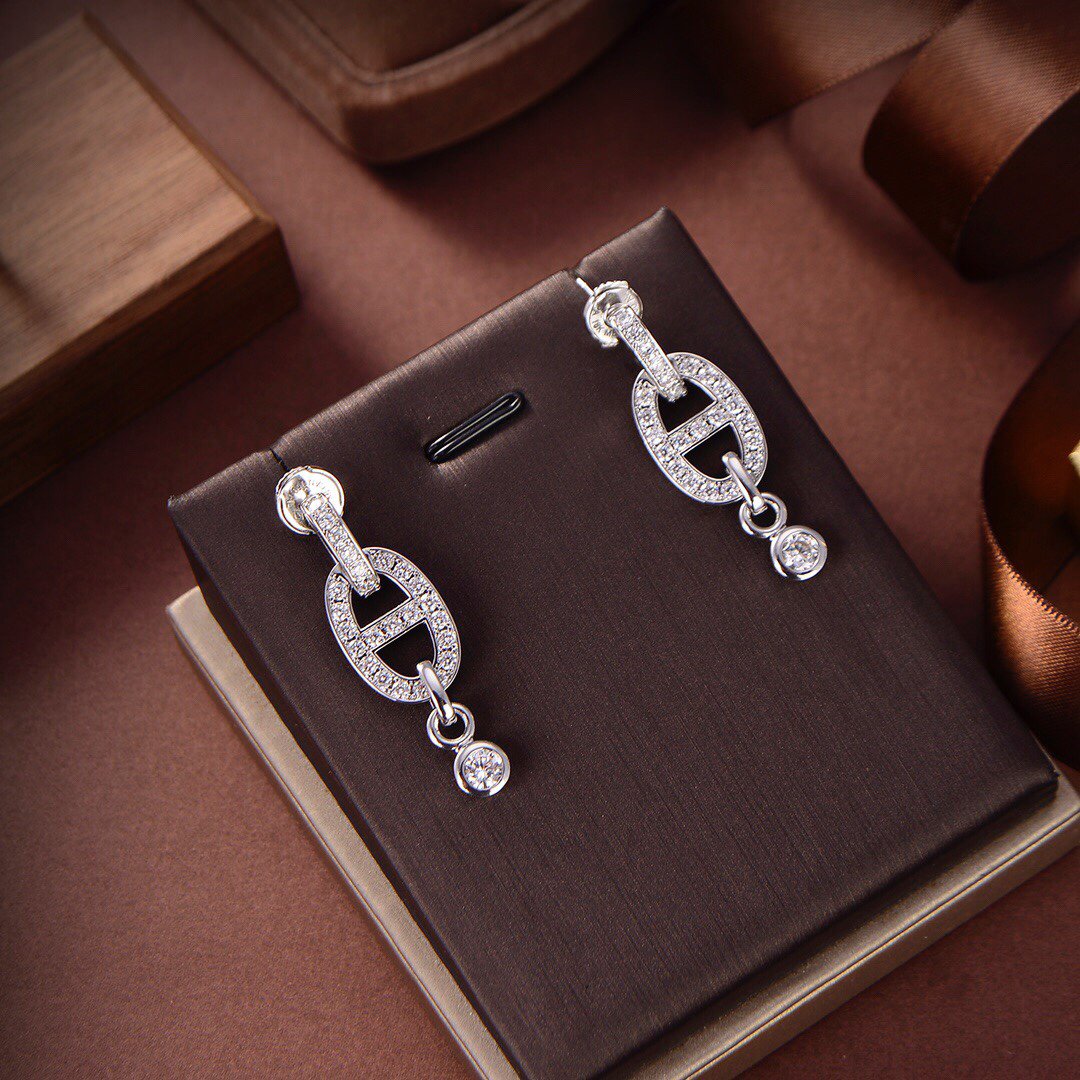 [Am jewelry]HM CHAINE DIAMOND EARRINGS