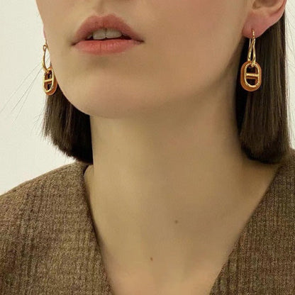 [Am jewelry]HM O'MAILLON GOLD EARRINGS