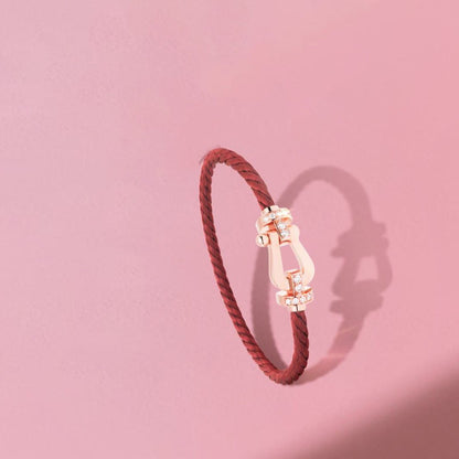 [Am jewelry]FORCE 10 HALF DIAMOND PINK GOLD RED CORDERI LARGE AND MEDIUM MODEL