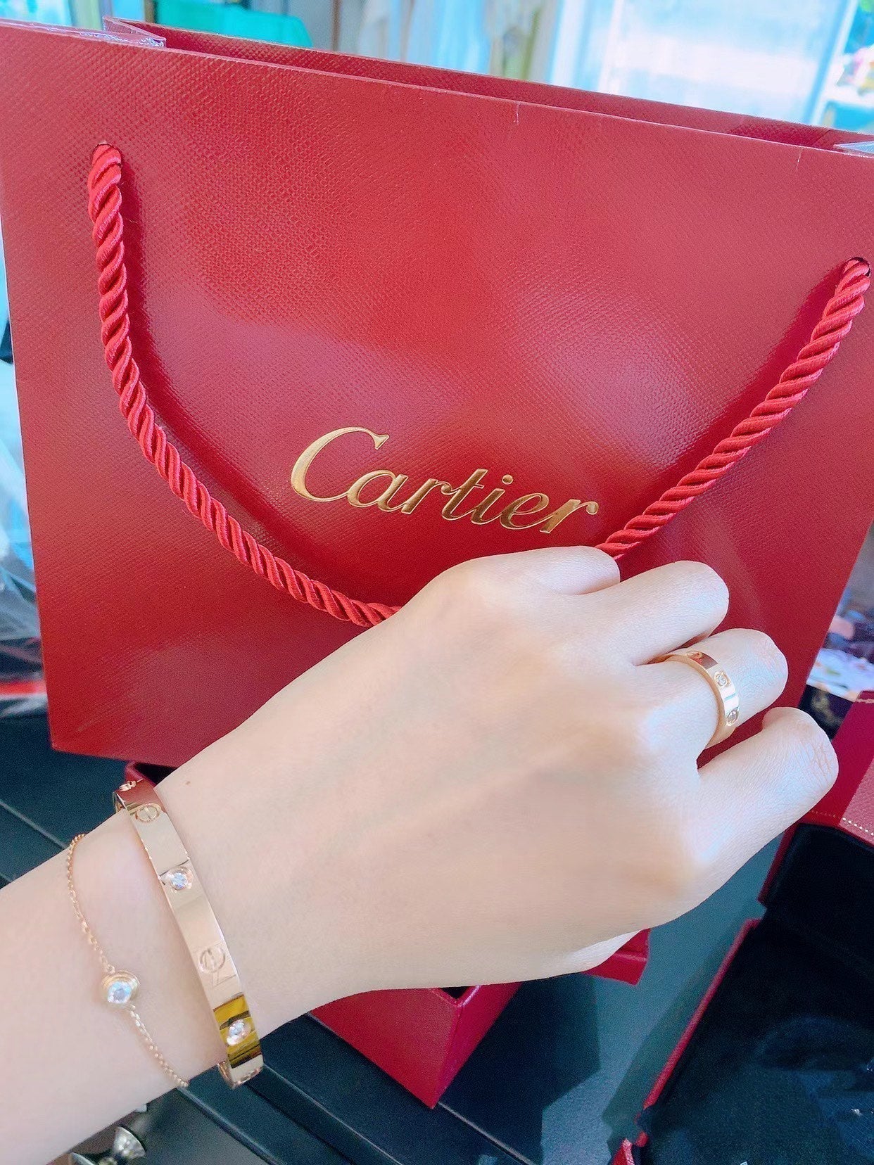 [Am jewelry]DAMOUR DIAMOND LINK BRACELET
