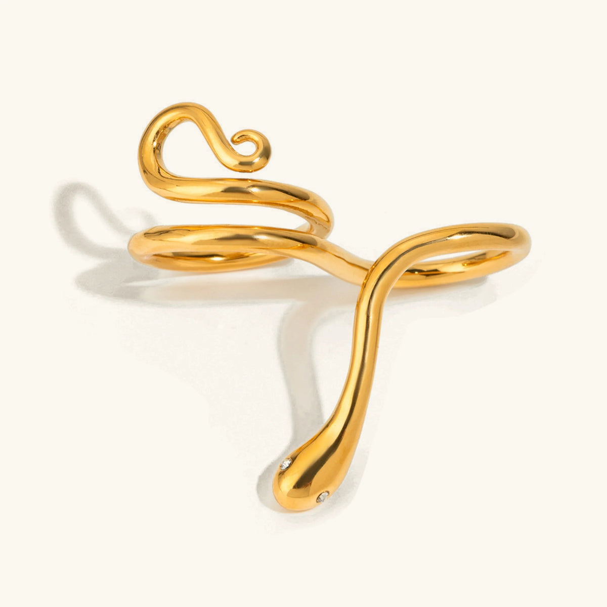 [AM Jewels]Gemmie Golden Snake Ring