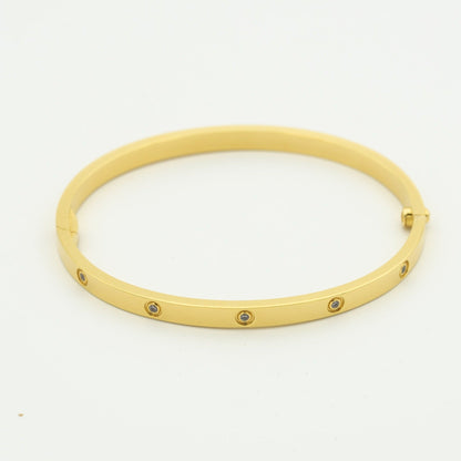 [Am jewelry]LOVE BRACELET 3.65MM 10 DIAMONDS