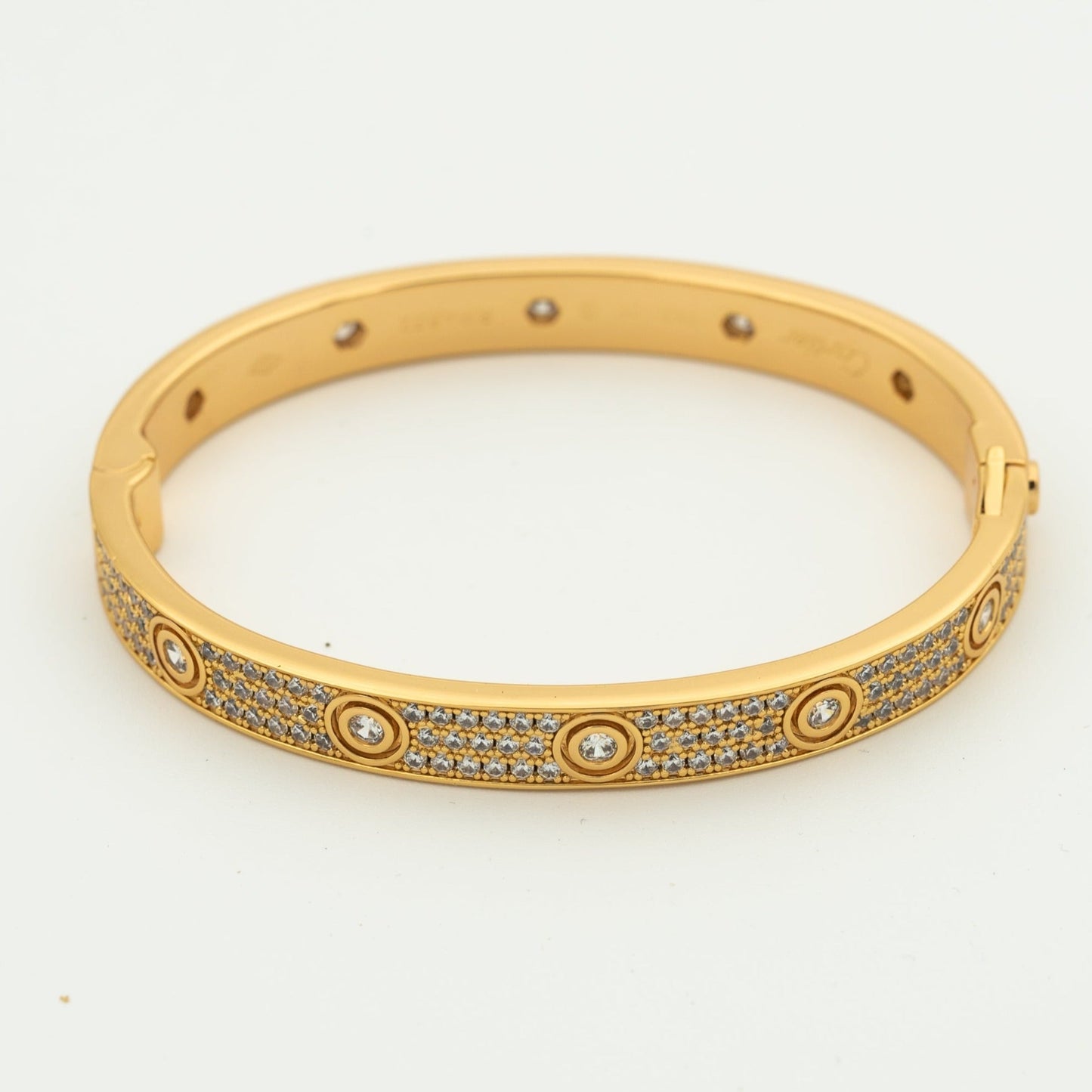 [Am jewelry]LOVE BRACELET 6.1MM DIAMOND-PAVED 10 BIG DIAMONDS