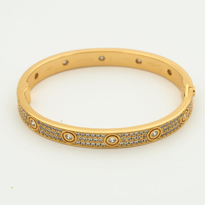 [Am jewelry]LOVE BRACELET 6.1MM DIAMOND-PAVED 10 BIG DIAMONDS