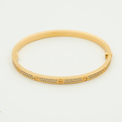 [Am jewelry]LOVE BRACELET 3.65MM DIAMOND-PAVED