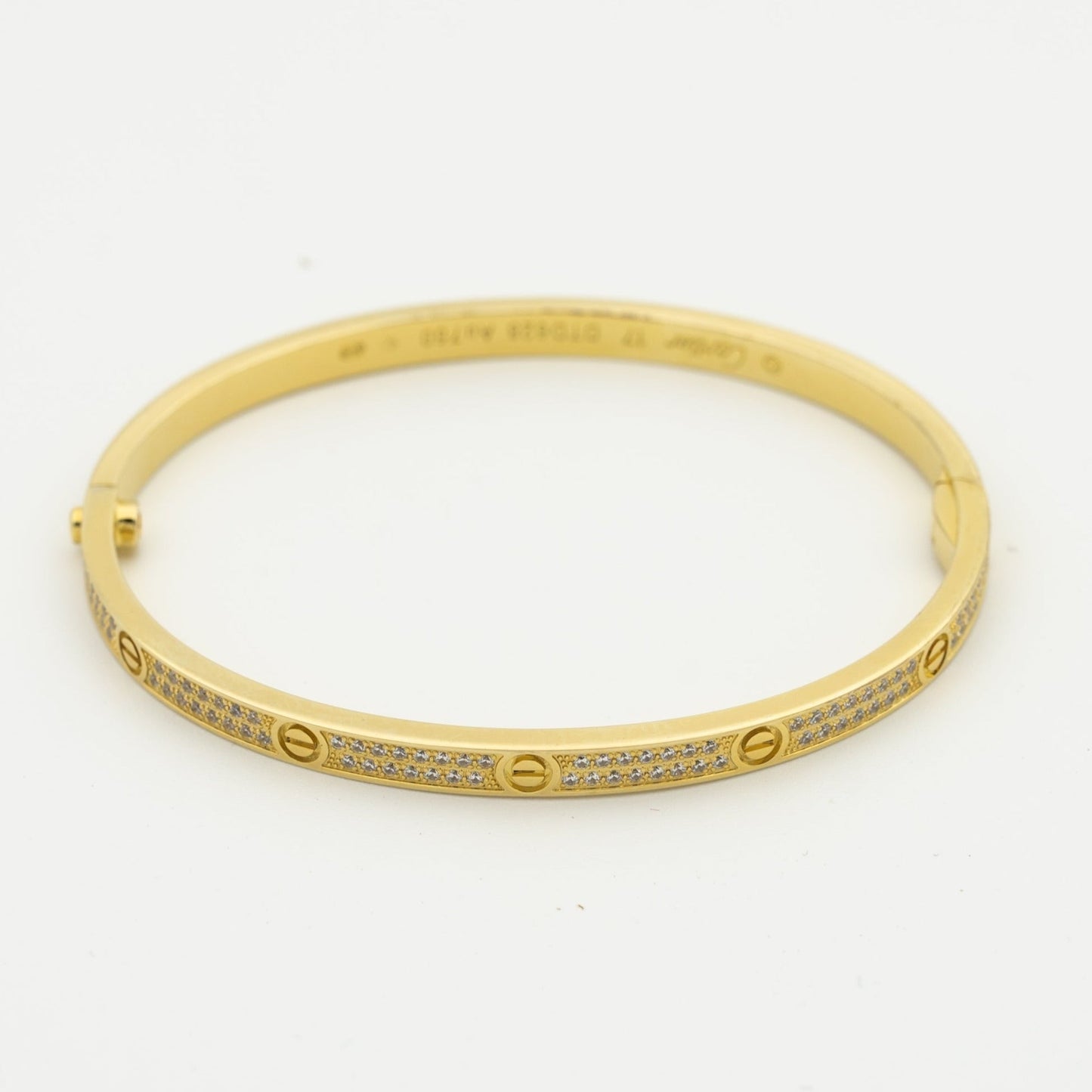 [Am jewelry]LOVE BRACELET 3.65MM DIAMOND-PAVED