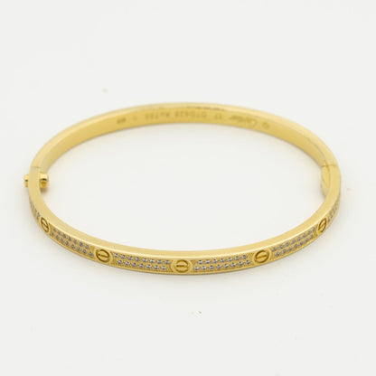 [Am jewelry]LOVE BRACELET 3.65MM DIAMOND-PAVED