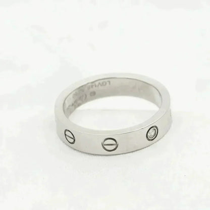 [Am jewelry]LOVE RING 4MM 1 DIAMOND SILVER