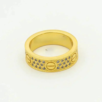[Am jewelry]LOVE RING 5.5MM DIAMONDS PAVED