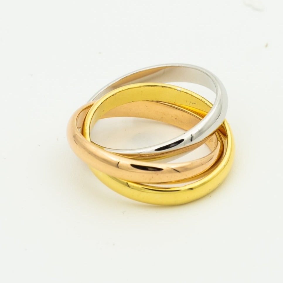[Am jewelry]TRINITY RING GOLD PINK GOLD SILVER