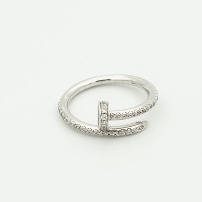 [Am jewelry]JUSTE RING 1.8MM SILVER DIAMONDS