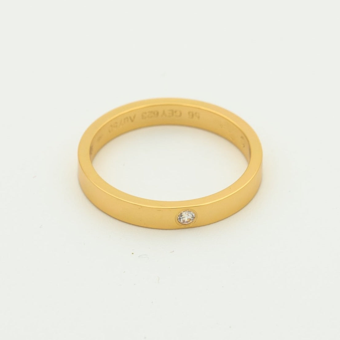 [Am jewelry]LOVE RING 4MM 1 DIAMOND