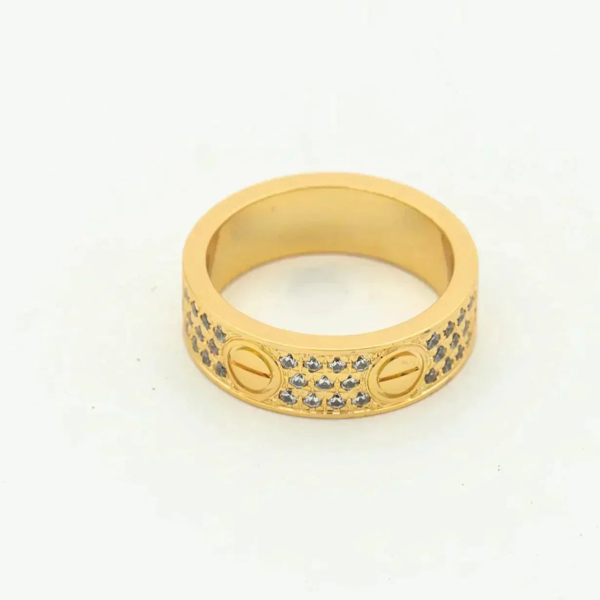 [Am jewelry]LOVE RING 5.5MM DIAMONDS PAVED