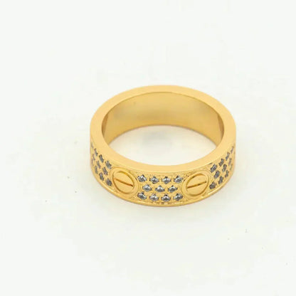 [Am jewelry]LOVE RING 5.5MM DIAMONDS PAVED