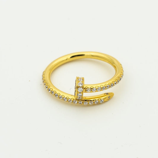 [Am jewelry]JUSTE RING 1.8MM GOLD DIAMONDS