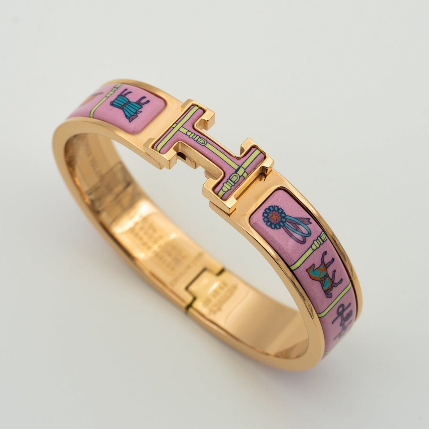 [Am jewelry]H PINK GOLD BRACELET PINK CERAMIC