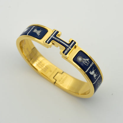 [Am jewelry]H BRACELET BLUE CERAMIC