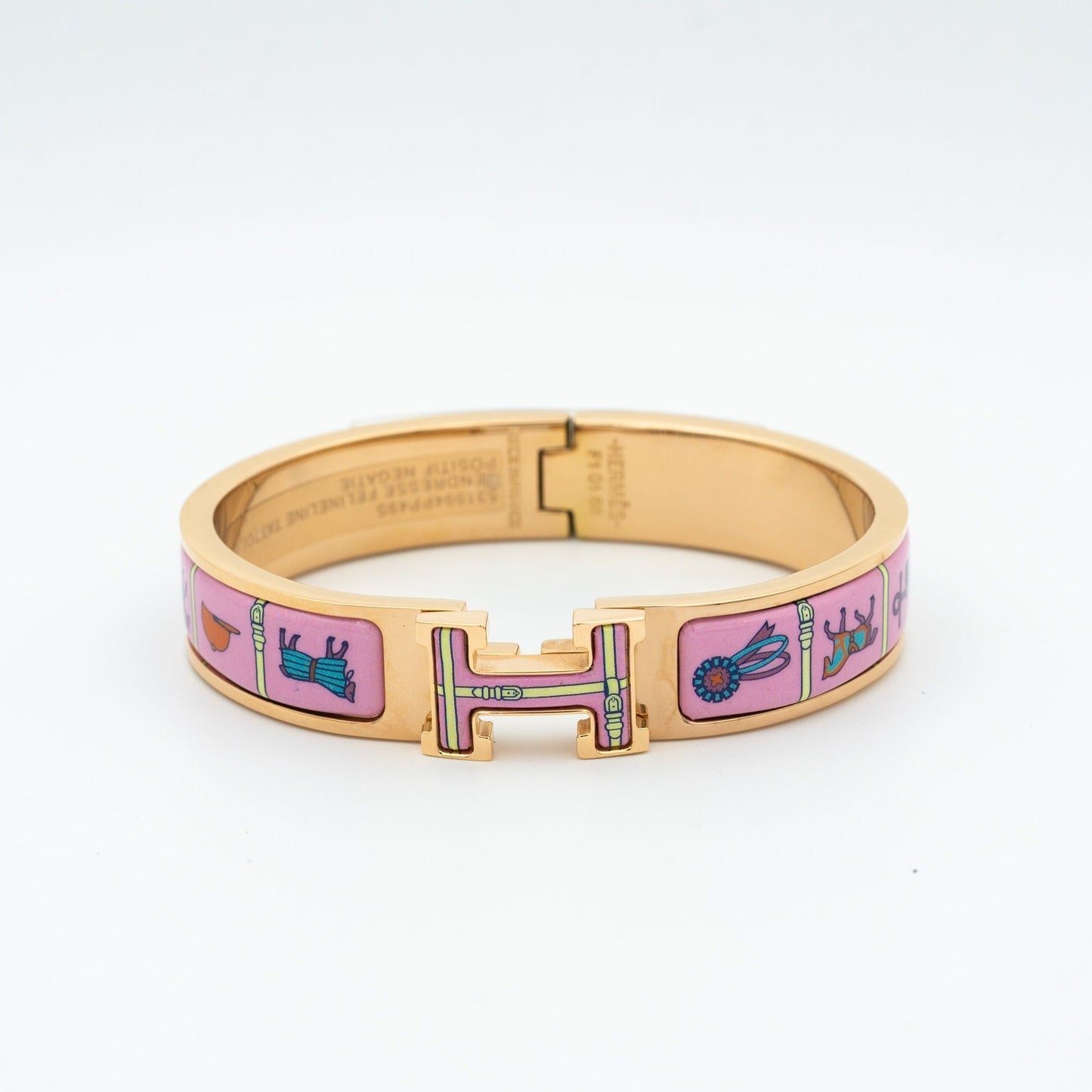 [Am jewelry]H PINK GOLD BRACELET PINK CERAMIC