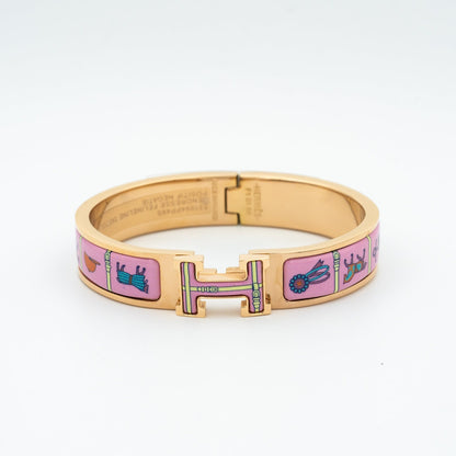 [Am jewelry]H PINK GOLD BRACELET PINK CERAMIC