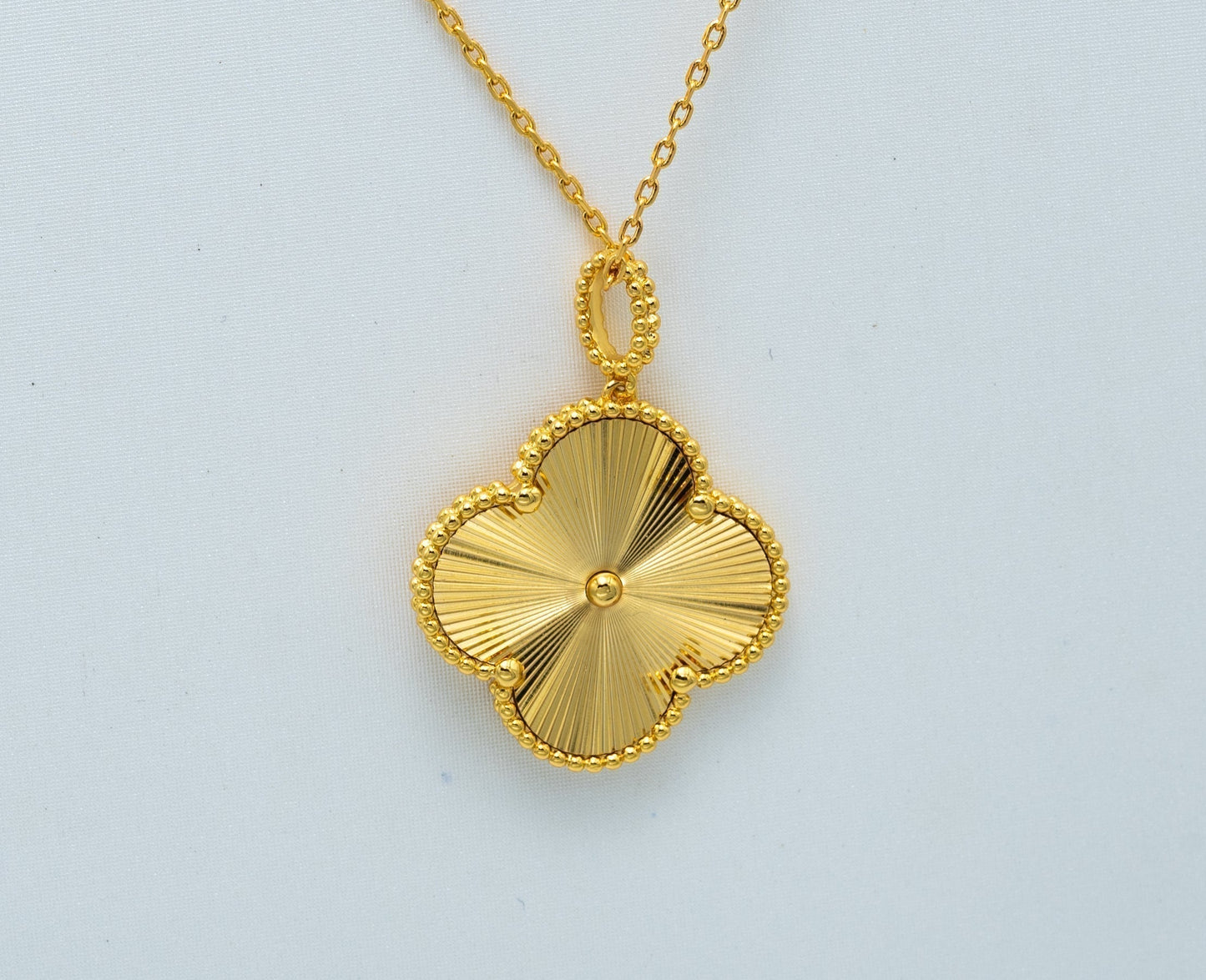 [Am jewelry]CLOVER 25MM PEDANT NECKLACE GOLD