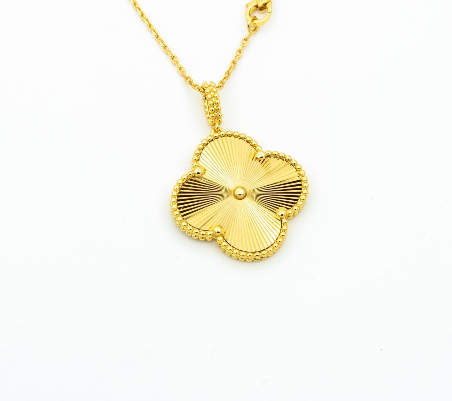 [Am jewelry]CLOVER 25MM PEDANT NECKLACE GOLD
