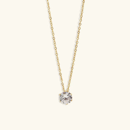 [AM Jewels]Kyla Solitaire Gold Necklace