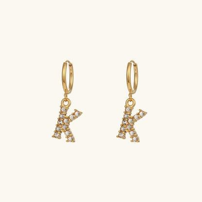 [AM Jewels]Wilhemina Initial Letter Earrings