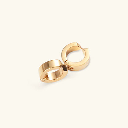 [AM Jewels]Lucille Flat Chunky Huggies