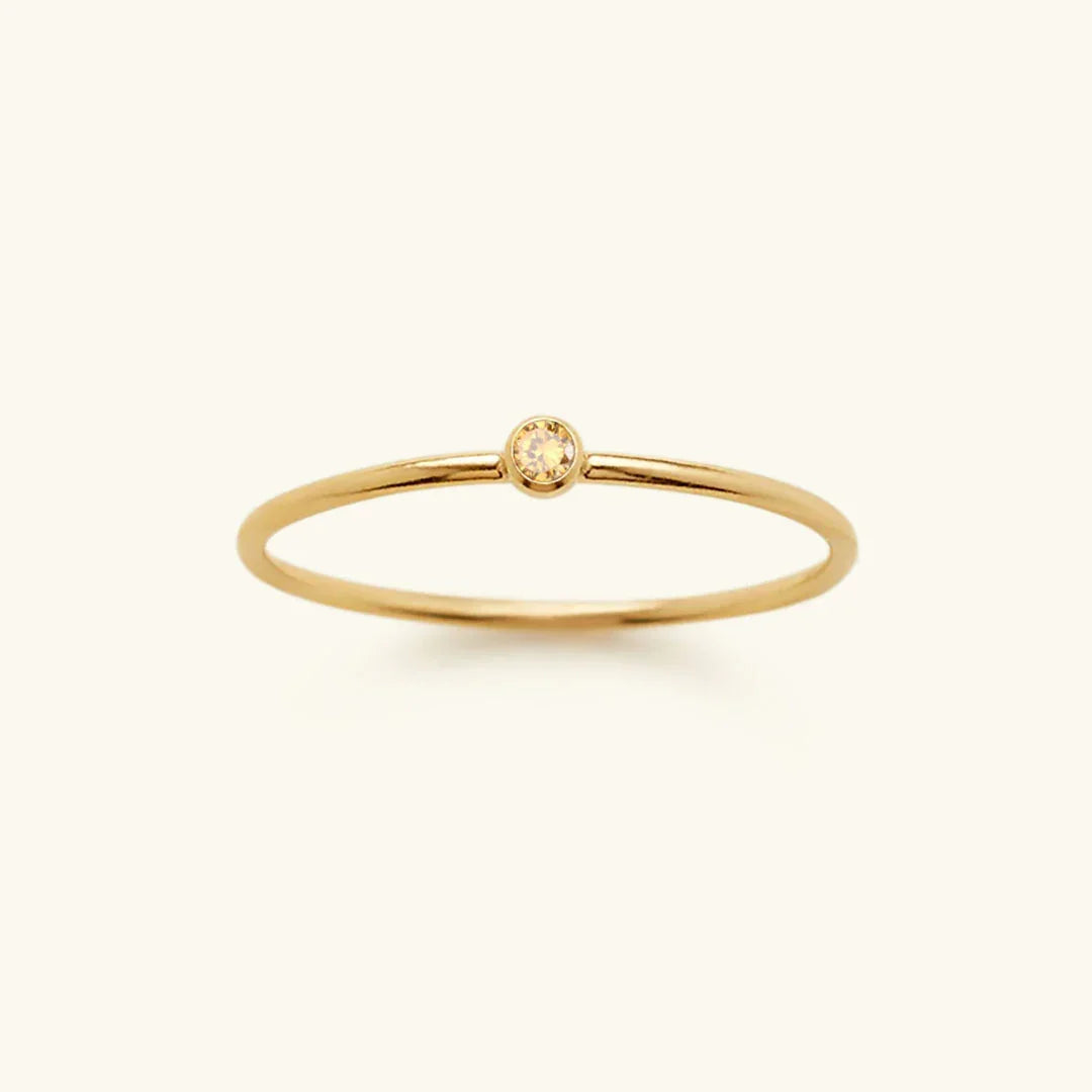 [AM Jewels]Amelia Birthstone Stacker Ring