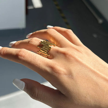[AM Jewels]Zoella Abstract Gold Ring