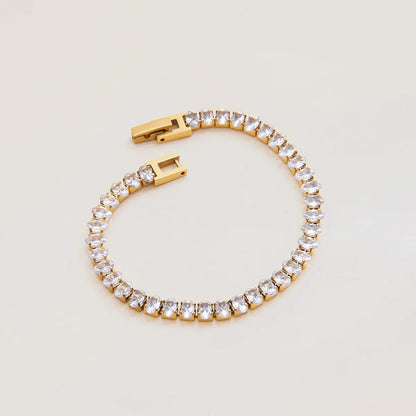 [AM Jewels]Avaria Oval Cut Tennis Bracelet